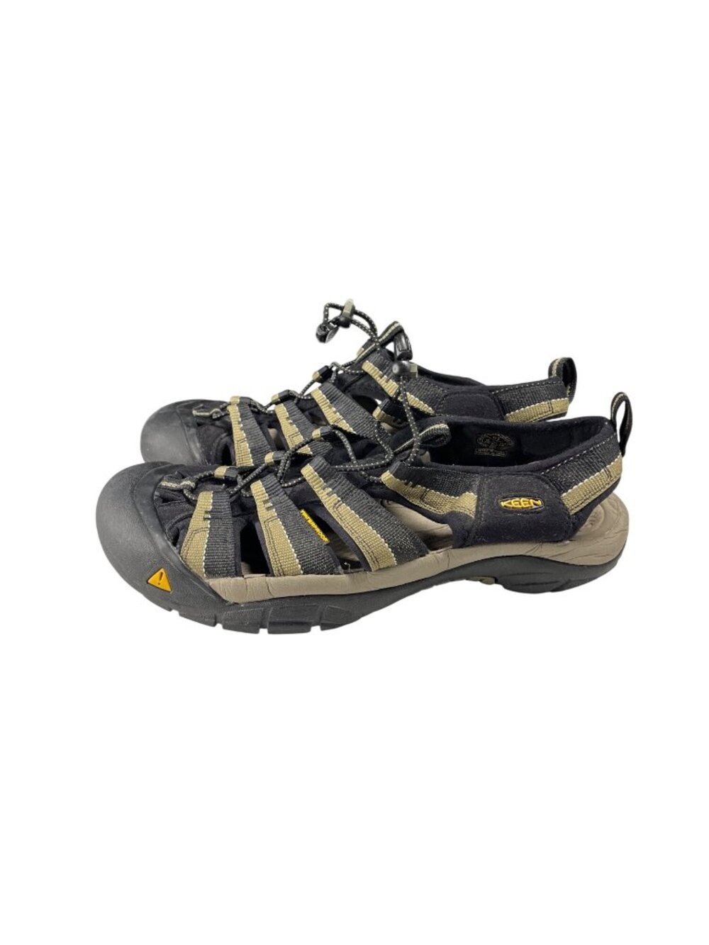 Keen Mens Newport H2 Closed-Toe Sandals Black/Beige Size 11.5 Durable